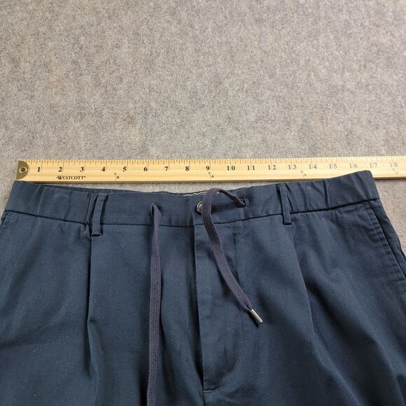 Todd Snyder Madison Drawstring Trouser Pants size M Navy Blue NWT $278 - Picture 4 of 13